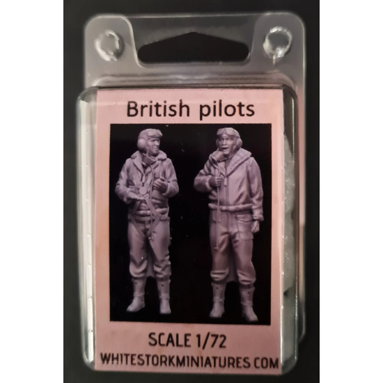 White Stork Miniatures F72047 1/72 Ww2 British Pilots Resin Unassembled Unpainted