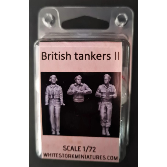 White Stork Miniatures F72048 1/72 Ww2 British Tankers Resin Unassembled Unpainted