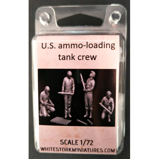 White Stork Miniatures F72051 1/72 Ww2 Us Ammo-loading Tank Crew Resin Unassembled Unpainted