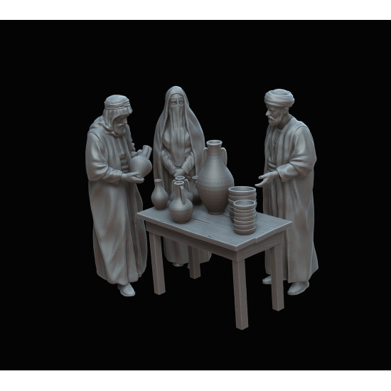 White Stork Miniatures F72053 1/72 Arab Market Resin Unassembled Unpainted Kit