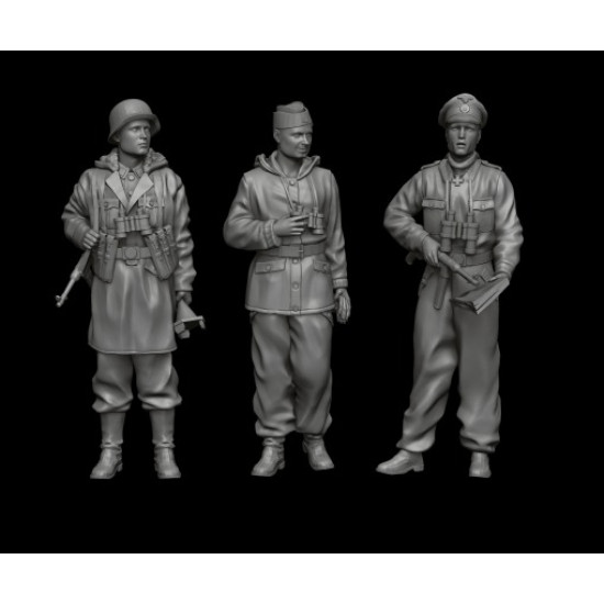 White Stork Miniatures F72055 1/72 German Soldiers In Kharkov 1943 Resin Unassembled Unpainted Kit