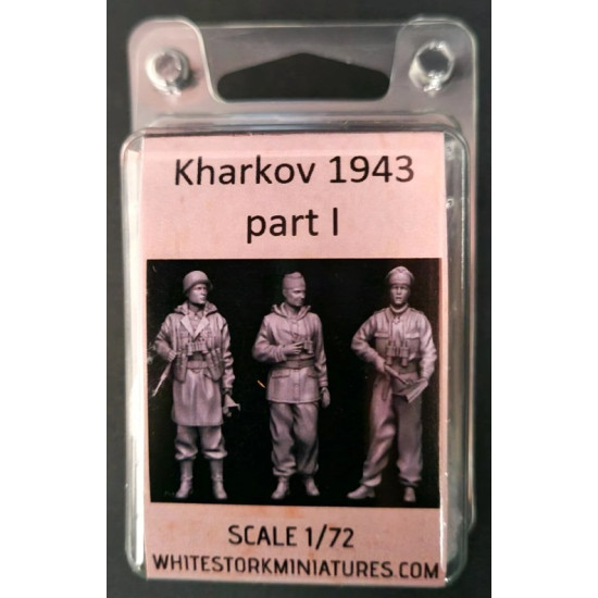 White Stork Miniatures F72055 1/72 German Soldiers In Kharkov 1943 Resin Unassembled Unpainted Kit