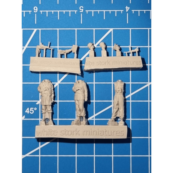 White Stork Miniatures F72055 1/72 German Soldiers In Kharkov 1943 Resin Unassembled Unpainted Kit