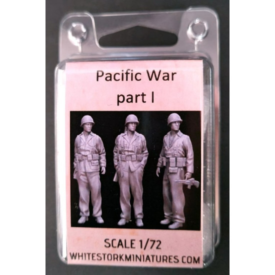 White Stork Miniatures F72056 1/72 Pacific War Us Soldiers Resin Unassembled Unpainted Kit