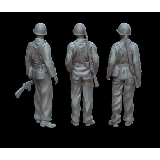 White Stork Miniatures F72056 1/72 Pacific War Us Soldiers Resin Unassembled Unpainted Kit