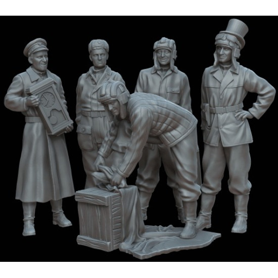 White Stork Miniatures F72057 1/72 Russians In Berlin Ww2 Resin Unassembled Unpainted Kit
