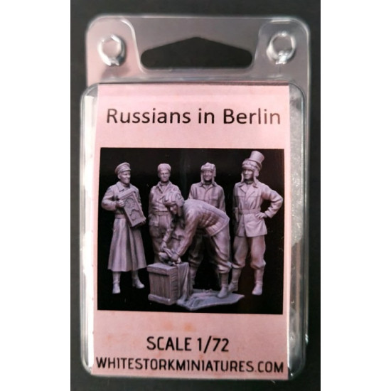 White Stork Miniatures F72057 1/72 Russians In Berlin Ww2 Resin Unassembled Unpainted Kit