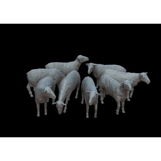 White Stork Miniatures F72061 1/72 Sheep Resin Unassembled Unpainted Kit