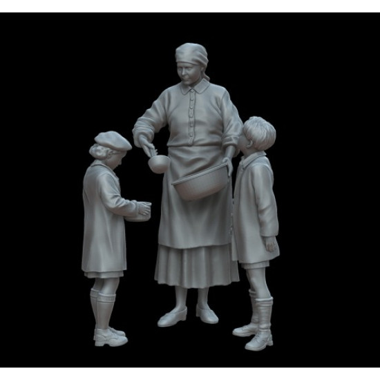 White Stork Miniatures F72064 1/72 Dinner At Grandma Resin Unassembled Unpainted Kit