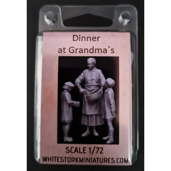 White Stork Miniatures F72064 1/72 Dinner At Grandma Resin Unassembled Unpainted Kit
