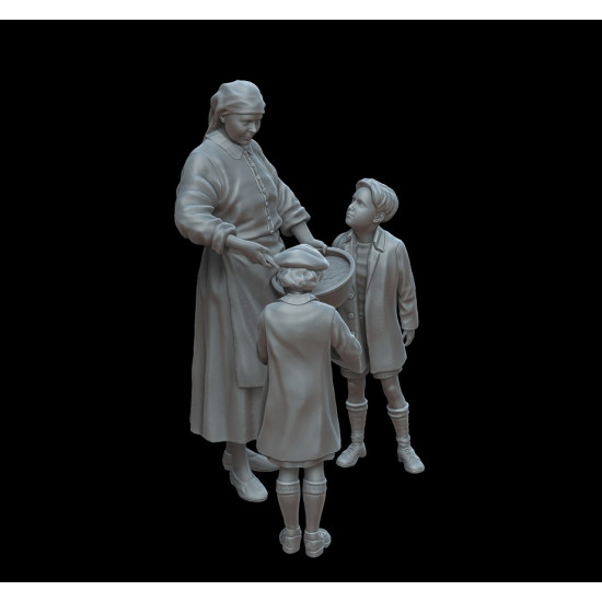 White Stork Miniatures F72064 1/72 Dinner At Grandma Resin Unassembled Unpainted Kit