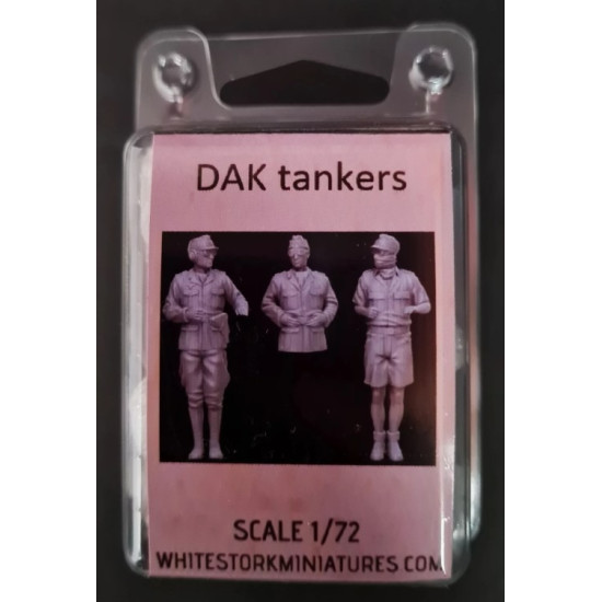 White Stork Miniatures F72065 1/72 Dak Tankers Ww2 Resin Unassembled Unpainted