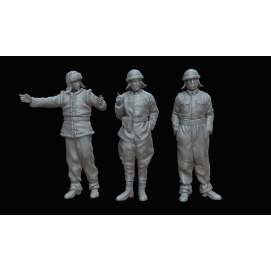 White Stork Miniatures F72066 1/72 Hungarian Tankers Resin Unassembled Unpainted