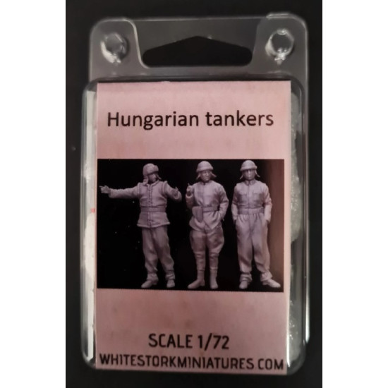 White Stork Miniatures F72066 1/72 Hungarian Tankers Resin Unassembled Unpainted