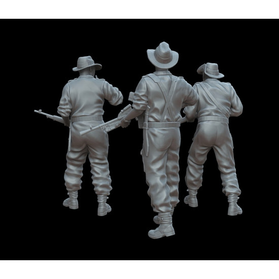 White Stork Miniatures F72068 1/72 Pacific War Australian Soldiers Resin Unassembled Unpainted