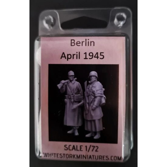 White Stork Miniatures F72069 1/72 Berlin April 1945 German Infantry Resin Unassembled Unpainted