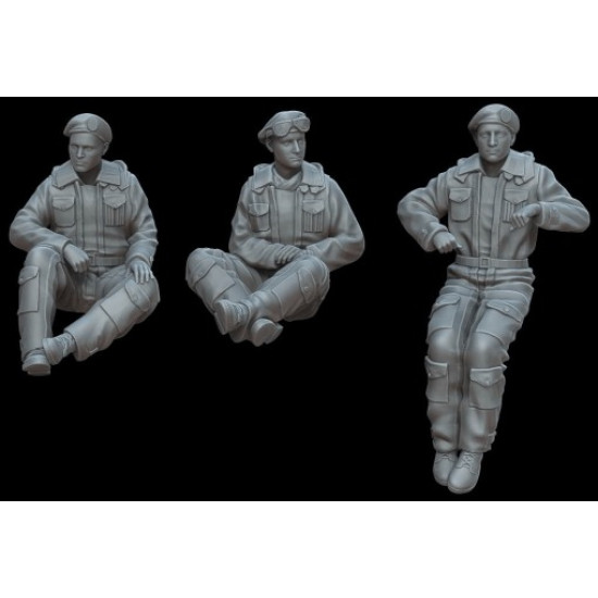 White Stork Miniatures F72070 1/72 British Tankers Winter 1944/45 Resin Unassembled Unpainted