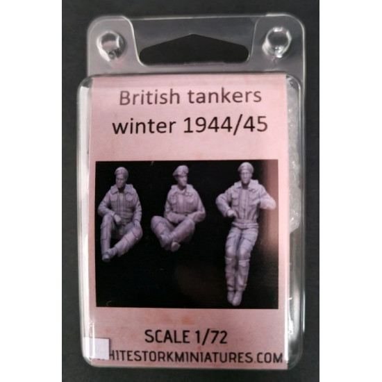 White Stork Miniatures F72070 1/72 British Tankers Winter 1944/45 Resin Unassembled Unpainted