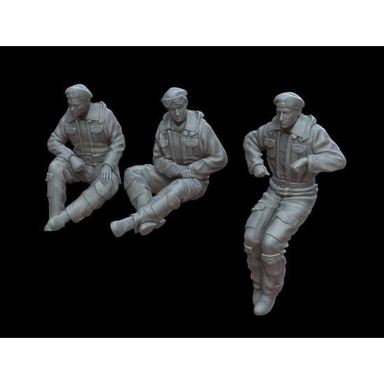 White Stork Miniatures F72070 1/72 British Tankers Winter 1944/45 Resin Unassembled Unpainted