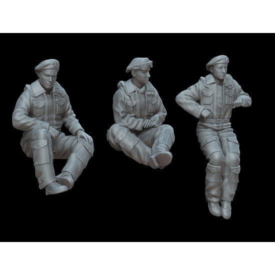 White Stork Miniatures F72070 1/72 British Tankers Winter 1944/45 Resin Unassembled Unpainted