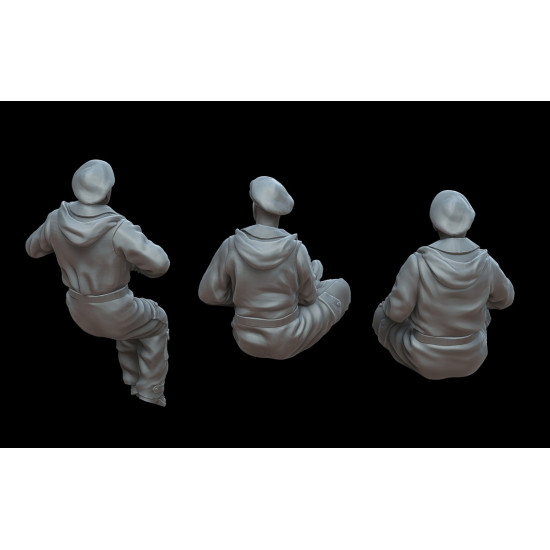 White Stork Miniatures F72070 1/72 British Tankers Winter 1944/45 Resin Unassembled Unpainted