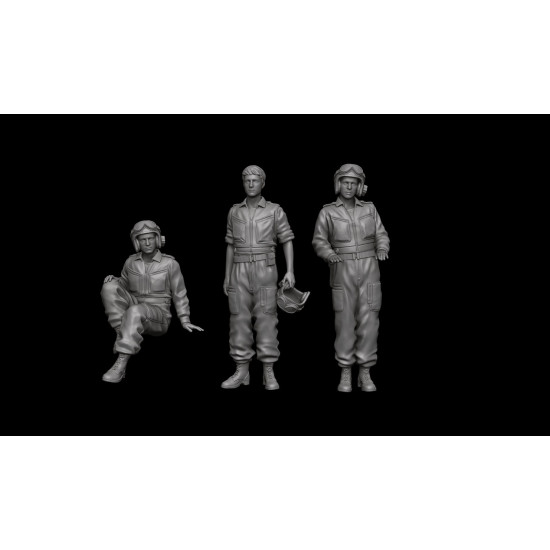 White Stork Miniatures F72072 1/72 Israeli Tank Crew Yom Kippur 1973 Resin Unassembled Unpainted