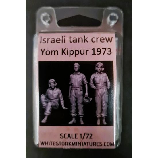 White Stork Miniatures F72072 1/72 Israeli Tank Crew Yom Kippur 1973 Resin Unassembled Unpainted