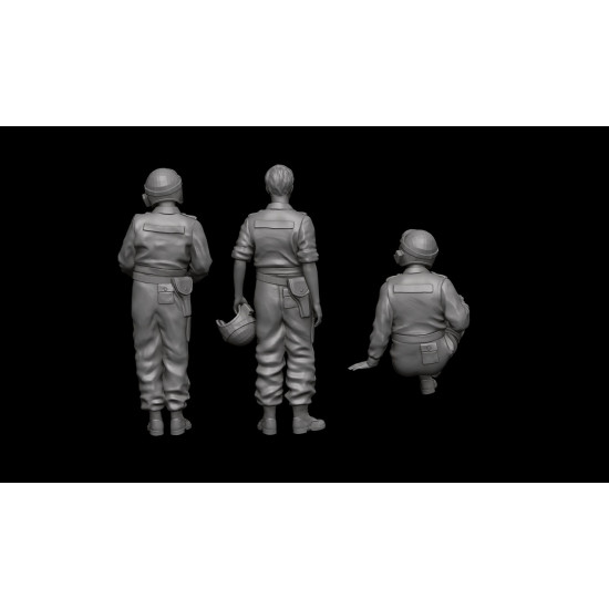 White Stork Miniatures F72072 1/72 Israeli Tank Crew Yom Kippur 1973 Resin Unassembled Unpainted