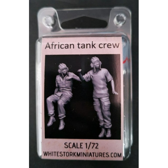 White Stork Miniatures F72073 1/72 African Tank Crew Resin Unassembled Unpainted