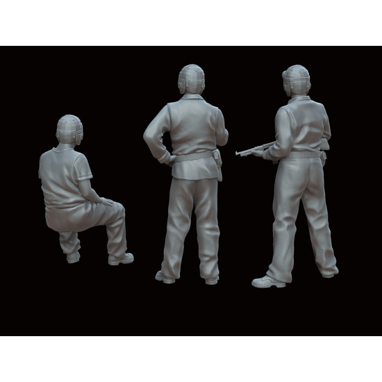 White Stork Miniatures F72074 1/72 Pacific War Usmc Tankers Resin Unassembled