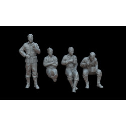White Stork Miniatures F72075 1/72 German Soldiers At Rest Resin Unassembled Unpainted