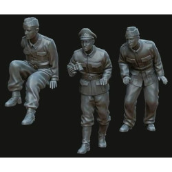 White Stork Miniatures F72077 1/72 Sd. Kfz. 251 Crew Summer 1944 Resin Unassembled Unpainted Kit