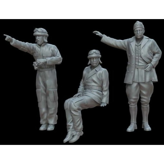 White Stork Miniatures F72083 1/72 Italian Tankers Resin Unassembled Unpainted