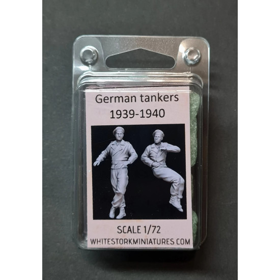 White Stork Miniatures F72088 1/72 German Tankers 1939-1940 Ww2 Resin Unassembled Unpainted