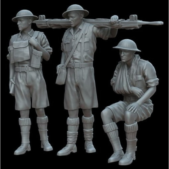 White Stork Miniatures F72092 1/72 British Soldiers North Africa 1941 Ww2 Resin Unassembled Unpainted