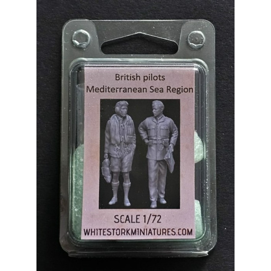 White Stork Miniatures F72093 1/72 British Pilots Mediterranean Sea Resin Unassembled Unpainted