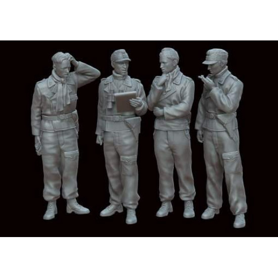 White Stork Miniatures F72097 1/72 German Tankers 1944/45 Ww2 Resin Unassembled Unpainted