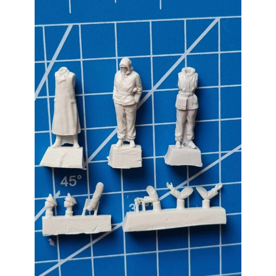 White Stork Miniatures F72098 1/72 German Soldiers Kharkov 1943 Ww2 Resin Unassembled Unpainted