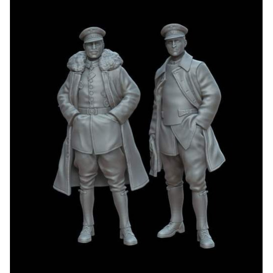 White Stork Miniatures F72102 1/72 Wwi German Pilots Resin Unassembled Unpainted