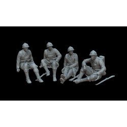 White Stork Miniatures F72105 1/72 Belgian Soldiers 1940 Ww2 Resin Unassembled Unpainted