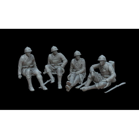 White Stork Miniatures F72105 1/72 Belgian Soldiers 1940 Ww2 Resin Unassembled Unpainted