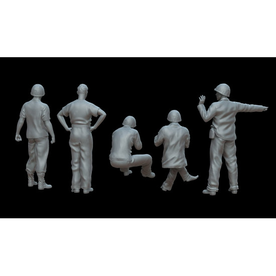 White Stork Miniatures F72109 1/72 Pacific War U.s.m.c. Soldiers Resin Unassembled Unpainted