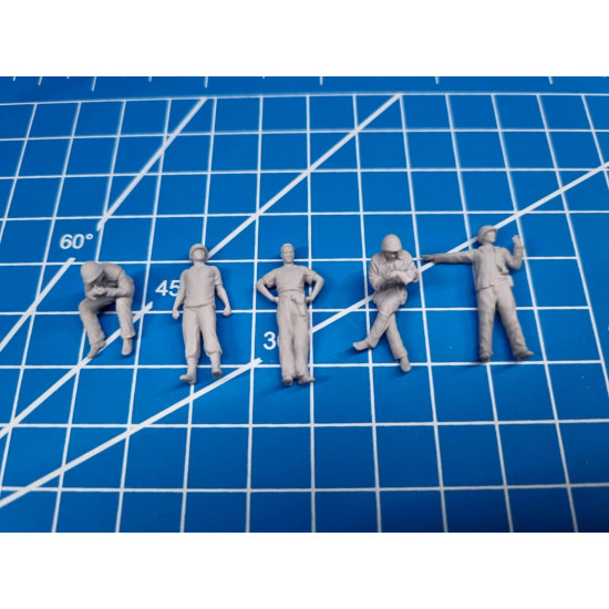 White Stork Miniatures F72109 1/72 Pacific War U.s.m.c. Soldiers Resin Unassembled Unpainted