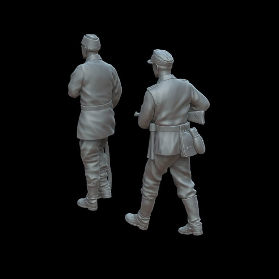 White Stork Miniatures F72111 1/72 Karelia 1941 Finnish Soldier And Russian Prisoner Resin Unassembled Unpainted