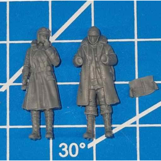 White Stork Miniatures F72112 1/72 Wwi British Pilots Resin Unassembled Unpainted