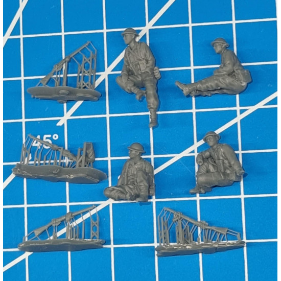 White Stork Miniatures F72113 1/72 British Tank Riders Resin Unassembled Unpainted