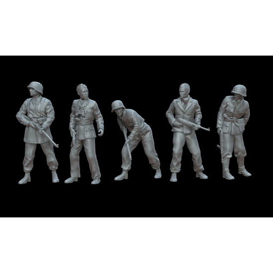 White Stork Miniatures F72115 1/72 German Soldiers Warsaw 1944 Resin Unassembled Unpainted