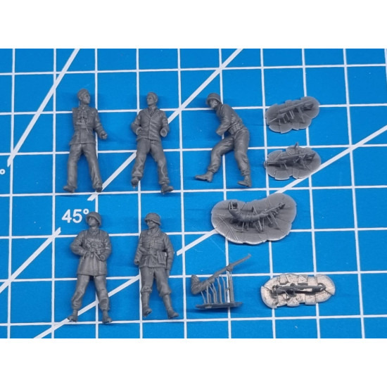 White Stork Miniatures F72115 1/72 German Soldiers Warsaw 1944 Resin Unassembled Unpainted