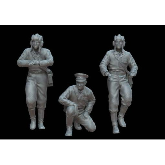 White Stork Miniatures F72119 1/72 Russian Tankers Of The 1950s Resin Unassembled Unpainted