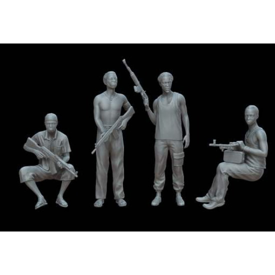 White Stork Miniatures F72123 1/72 Modern Ukrainian Tankers Resin Unassembled Unpainted